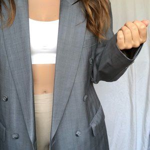 Hugo Boss Oversize Blazer - Vintage Grey / Blue